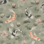 Виниловые обои на флизелиновой основе Rasch Kimono 409437 Зеленый-Белый-Серый Киев