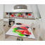 Наклейка 3Д виниловая на стол Zatarga «Ягодная смесь» 650х1200 мм для домов, квартир, столов, кофейн, кафе Пологи