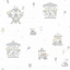 Папір дитячі шпалери ICH Dandino Lullaby 220-3 0.53 х 10.05 м Бежевий з білим Київ