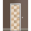 Наклейка на двері Zatarga «Біжова клітина» 650х2000 мм вінілова 3Д наклейка декор самоклеюча Єланець