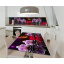 Наклейка 3Д вінілова на стіл Zatarga «Бризки фаленопсису» 650х1200 мм для будинків, квартир, столів, кав'ярень, Київ