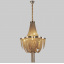 Дизайнерська люстра зі сталевих ланцюжків на 8 ламп Lightled 908-D0094-8 Gold Кропивницький