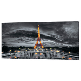 Картина на холсте Декор Карпаты Париж 50х100 см (K808)