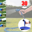 Шланг садовий поливальний Magic hose Xhose 30 метрів і насадка-розпилювач синього кольору з потужним інтенсивним розпорошенням Суми