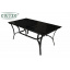 Обеденная мебель стол стулья Cruzo Блэк Стил металл черный на 6 персон для кафе сада улицы Суми
