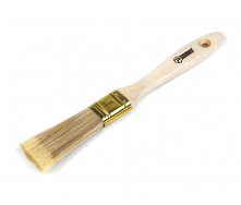Пензель малярський Polax флейцева дерев'яна ручка штучний ворс 