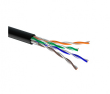 Витая пара кабель OK-net КПП-ВП (250) 4*2*0.54 UTP-cat.6 (UTP медь наружный) бухта 305м черный