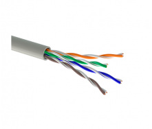 Витая пара кабель OK-net КПВ-ВП (250) 4*2*0.54 UTP-cat.6 (UTP медь внутренний) бухта 305м белый