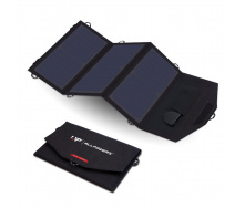 Зарядний пристрій на сонячних панелях Allpowers AP-SP18V21W для телефону/ноутбука Чорний (715739757)