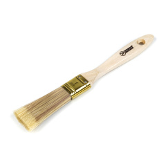 Кисть малярная Polax флейцевая деревянная ручка искусственный ворс "Чемпион" 1" (06-001) Киев