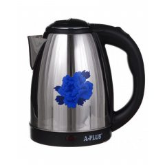 Электрический чайник A-Plus Цветок 2000 Вт 2 л Серебристый (AP-1690-1) Хмельницький