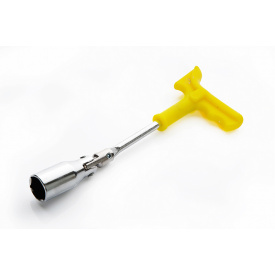 Ключ свічковий СИЛА 21x250 мм професійний з посиленою ручкою (041256)