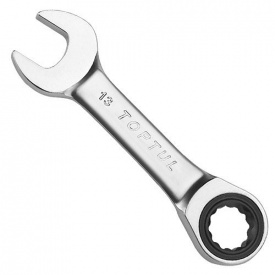 Ключ із тріскачкою комбінований укорочений TOPTUL 17мм AOAB1717