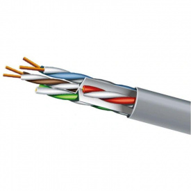 Витая пара кабель ЗЗЦМ UTP 4х2х0.5 23 AWG Cat.6 (UTP медь внутренний) бухта 305м белый
