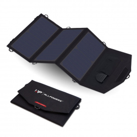 Зарядний пристрій на сонячних панелях Allpowers AP-SP18V21W для телефону/ноутбука Чорний (715739757)