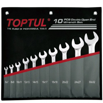 Набір ключів ріжкових 6-32 мм TOPTUL 10 шт GPCJ1001