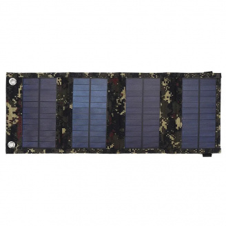 Сонячна панель Solar Power портативна зарядна станція складана з USB 5V - 10W камуфляж (SPH10)