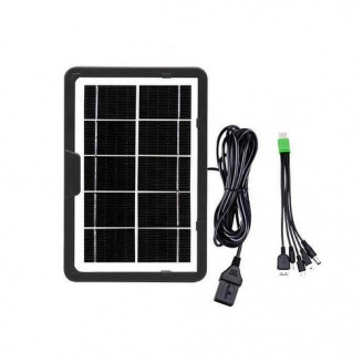 Сонячний зарядний пристрій CCLAMP CL-518WP 5V 1.8W Black (3_03090)