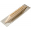 Терка - гладилка Polax с деревянной ручкой и нержавеющим полотном гладкая 125х480 мм (100-093) Николаев