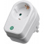 Перехідник живлення Goobay IEC(Schuko) M/F Захист Peak Voltage 16A 3500W білий (75.05.1270) Энергодар