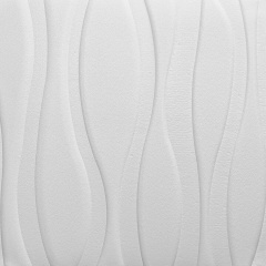Самоклеющаяся декоративная потолочно-стеновая 3D панель большие волны 700x700x7мм (167) SW-00000243 Київ