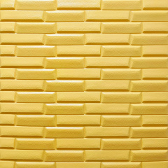 Самоклеющаяся декоративная 3D панель желто-песочная кладка 700x770x7мм (032) SW-00000010 Львів