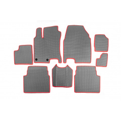Коврики для -20242 (3 ряда, EVA, серые) для Nissan Qashqai 2007-2010 гг. Лубны