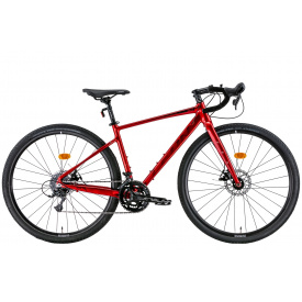 Велосипед 28" Leon GR-90 DD 2022 красный с черным размер S