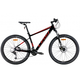 Велосипед 27.5" Leon XC-70 AM Hydraulic lock out HDD 2022 черный с красным размер 20"