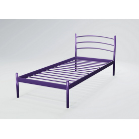 Сиреневая кровать Маранта-мини Tenero металлическая 80х190 см одноместная