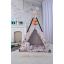 Вигвам Звери и Стрелы комплект детская палатка домик серая - оранжевая 110х110х180см Братське