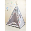 Палатка Вигвам детский c Большими красными перьями с матрасиком и подушкой подвеска звёздочка в подарок 110*110*180 см Одесса