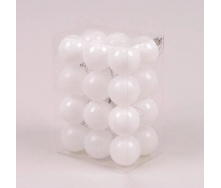 Набір пластикових новорічних кульок Flora 24 шт. D-5 см (44413)
