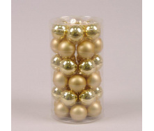 Кульки скляні Flora D-3,8 см. 36 шт.(44558)