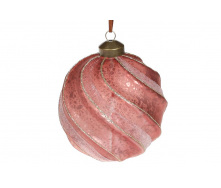 Елочный шар BonaDi 10 см Румяно-розовый (118-114)