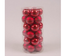 Кульки скляні Flora D-5,7 см. 30 шт.(44575)