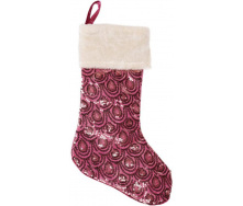 Носок для подарков Розовый с пайетками Bona DP42988