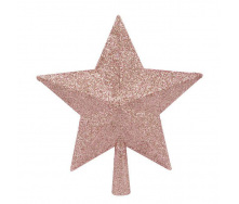 Верхушка пластиковая на елку Flora Звезда 25 см Розовый (75909)