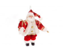 Фигурка новогодняя BonaDi Санта мягкая 25 см Красный с белым (NY14-415)