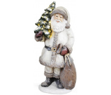 Фігура декоративна Santa із ялинкою 80 см сірий Bona DP43085