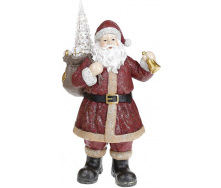 Фігура декоративна Чарівний Santa Бордо з LED підсвічуванням Bona DP43242