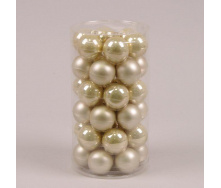 Кульки скляні Flora D-3,8 см. 36 шт.(44502)
