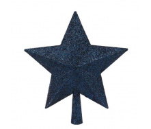Верхушка пластиковая на елку Flora Звезда 25 см Синий (75911)