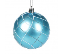 Куля новорічна BonaDi Матовий D-8 см Блакитний (898-142)