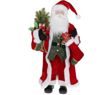 Новорічна фігурка Санта з носком 90см (м'яка іграшка), червоний Bona DP73701