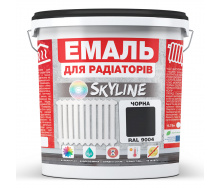 Эмаль Для Радиаторов акриловая термостойкая глянцевая SkyLine 10 л Черная RAL 9004
