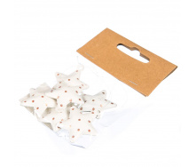Набір іграшок Elisey Снігові зірочки 5 см Білий (014NY)