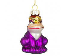 Елочная игрушка BonaDi Царевна-Лягушка 7.5 см Фиолетовый (172-911)