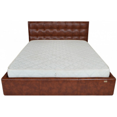 Ліжко двоспальне Richman Chester New Comfort 160 х 190 см Мадрас Whisky Коричневий Луцьк