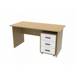 Офісний стіл Doros Т3 Тахо / Білий 120х60х78 (513004) Камінь-Каширський